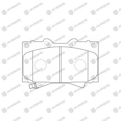 D2177H Padiau Brake ar gyfer Toyota